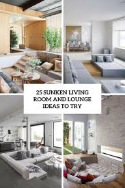 25 sunken living room and lounge ideas