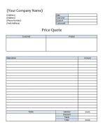 Price List Template Microsoft Excel Xls