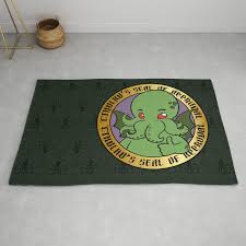 cthulhu s seal of approval rug by