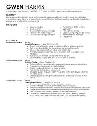 server job description resume example server job description    