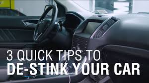 3 quick tips to de stink your car