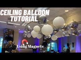 how to install ceiling balloons with