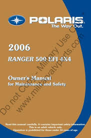 2006 polaris ranger 500 owners manual