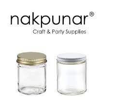 Glass Jars With Gold Or White Metal Lid