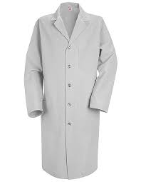 Re Kp14 Red Kap 41 5 Inch Mens Button Front Grey Medical Lab Coat