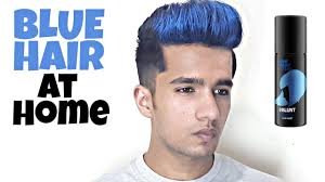 | temporary hair color spray bengal blue new!! Blue Highlights At Home Blue Hair Colour Bblunt Hair Spray Youtube
