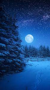 full moon night in winter season share