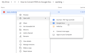 how to convert a pdf to google doc format