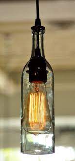 Hanging Wine Bottle Light Pendant Light