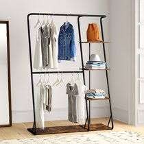 Clothes in the drawer below this is a very versatile coat rack.assembly: Clothes Racks Garment Wardrobes Wayfair