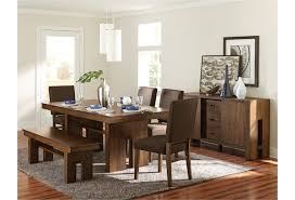 That's why our showrooms are packed with tons of stylish choices. Homelegance Sedley Contemporary Formal Dining Room Group With Bench And Self Storing Leaf Lindy S Furniture Company Formal Dining Room Groups