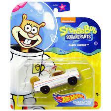 Amazon.com: Spongebob Squarepants Collectible Character Car - Compatible  with and Made by Hotwheels ~ Sandy The Squirrel ~ GMR59 : Toys & Games