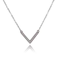 6429ist v shape diamond necklace