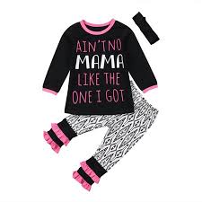 Kids Baby Girls Clothes Lace Shirt Sweatshirt Tops Pants Tracksuit Outfits Set