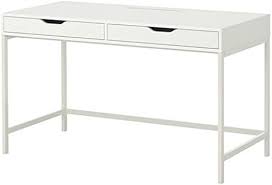 Corner shelves are a compact solution to your office furniture needs in small and tight spaces. Amazon Com Ikea Alex Computer Desk With Drawers White Office Products