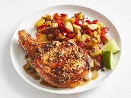 zesty e rubbed pork chops with