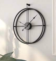 Black Iron Og Modern Wall Clock