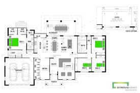 Open plan living room, dining room and kitchen. Koru 260 Affordable Lifestyle Home Design Stroud Homes New Zealand