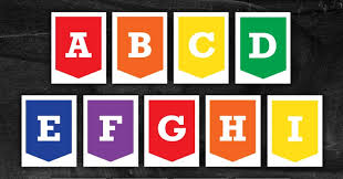 free printable alphabet letter banner
