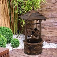 Wishing Well Water Feature Wooden