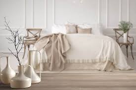 color bedding goes with cream walls