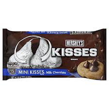 mini kisses milk chocolate chips