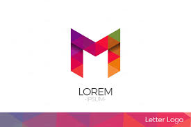 Letter M Vector Origami Logo Icon By Woo Graphics On