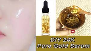 how to make diy 24k gold serum at home