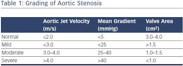 Table 1 Grading Of Aortic Stenosis Radcliffecardiology