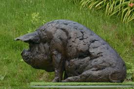Pig Sculpture Bronze Pig Statue