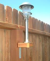 solar lights on fence backyard diy