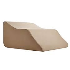 Lounge Doctor Elevating Leg Rest Pillow Wedge Foam W Cappuccino Cover Small Foot Pillow Leg