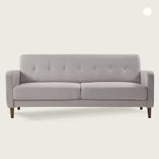 Square Arm Sofa With Armrest Pockets
