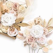 Orchid grants the 'life' scent. Ling S Moment White Beige Artificial Flowers Box Set For Diy Wedding Bouquets Centerpieces Arrangements Party Baby Shower Home Decorations