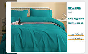 Put on your fitted sheet, then give it a light spritz of water or a fragrance linen water. Amazon Com Newspin Bed Sheets Set 1800 Series Soft Sheets Thicken Durable Double Brushed Microfiber Wrinkle Resistant Bedding Sheet Fit 16 Inch Deep Pockets Mattress 4 Piece Full Sheet Set Teal Kitchen Dining