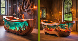 These Stunning Wood And Bathtubs