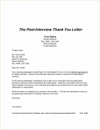 Thank You Letter Job Interview Email Sample With After Or