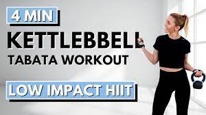 4 min kettlebell workout quick tabata