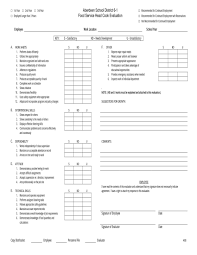 Organic food industry survey questions template is designed to collect feedback from individuals about their knowledge and opinion on organic food. Free 13 Food Evaluation Forms In Pdf Ms Word