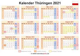 Ini hanyalah template untuk kolom tanggalan dalam satu bulan dan. Kalender 2021 Thuringen Ferien Feiertage Pdf Vorlagen