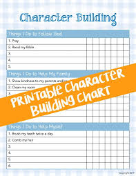 Character Building Chart For Kids Free Printable The