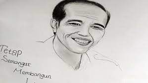 Kumpulan gambar hitam putih bw untuk diwarnai. Ini Sketsa Wajah Jokowi Yang Dibuat Febby Hanya Dalam 30 Menit