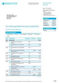 your barclays bank account statement