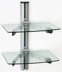 Wall Mount Tv Stand Glass Shelves