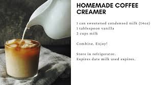 homemade coffee creamer recipes by
