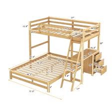 pine wood solid wood bunk bed