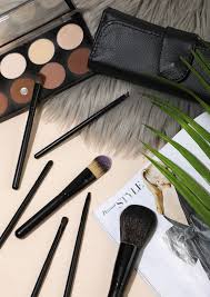 black makeup brushes set