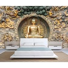 Choose from a curated selection of buddha wallpapers for your mobile and desktop screens. Buy 999store 3d Golden Meditating Buddha Mural Wallpaper Non Woven Parent Golden Online Looksgud In