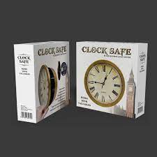 secret safe storage box wall clock