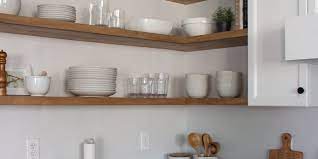 Diy Floating Corner Shelves In Kitchen
